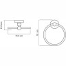 Полотенцедержатель WASSERKRAFT DIEMEL K-2260
