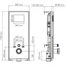 Система инсталляции для унитазов WASSERKRAFT ABENS 20TLT.010.ME.WH.PG02