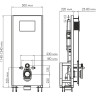 Система инсталляции для унитазов WASSERKRAFT GLAN 66TLT.010.ME.WH.WH03